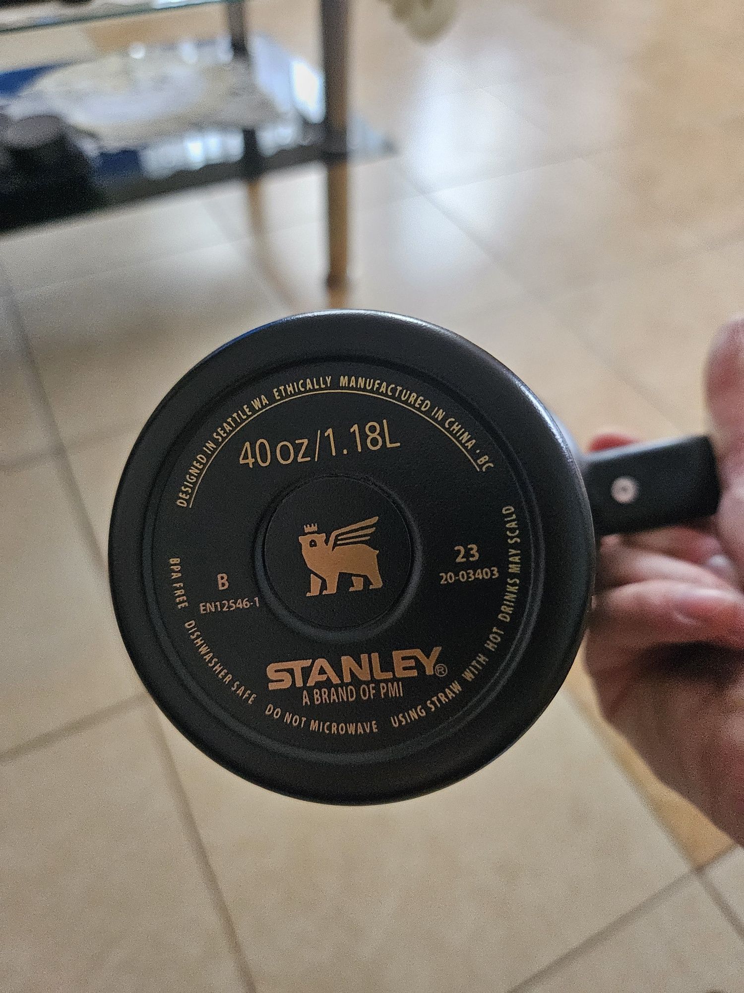 Kubek termiczny Stanley Quencher czarny chrom nowy !