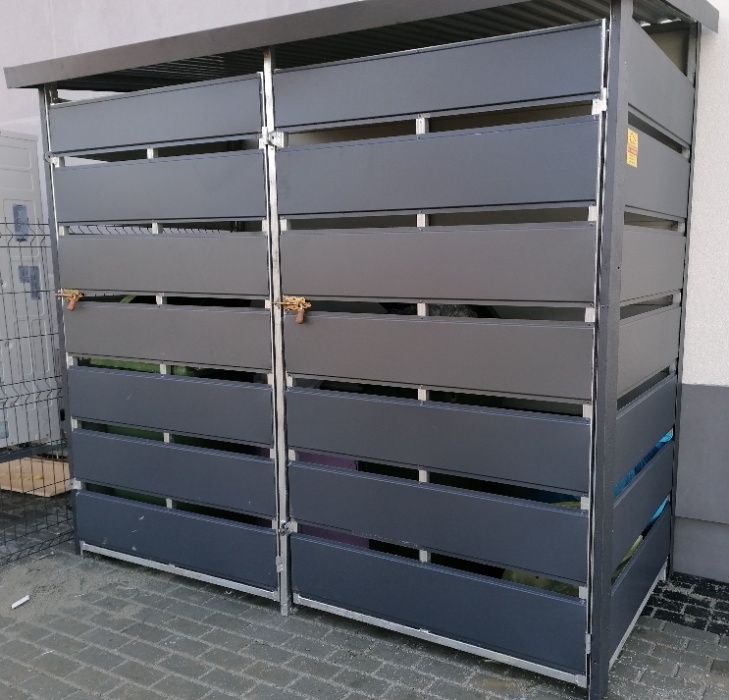 Wiata śmietnikowa panelowa  2,5m x 2,5m