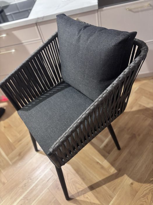 Fotel Tchibo Taras Plecionka jadalnia Krzesło