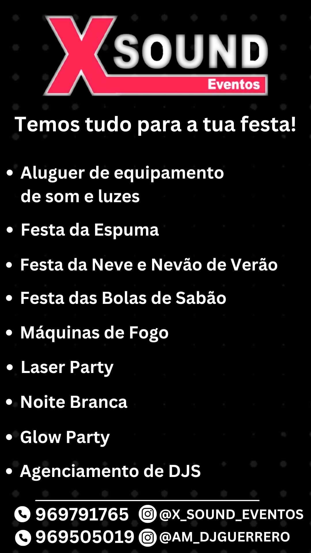 X-Sound Eventos - Aluguer de Equipamentos para Festas