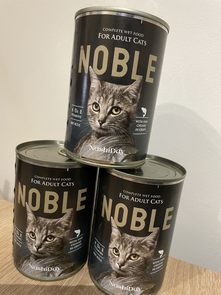 Вологий корм для котів Noble 415 грам