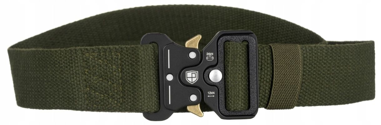 Nowy wytrzymały pasek 115 cm taktyczny militarny klamre QR zielony