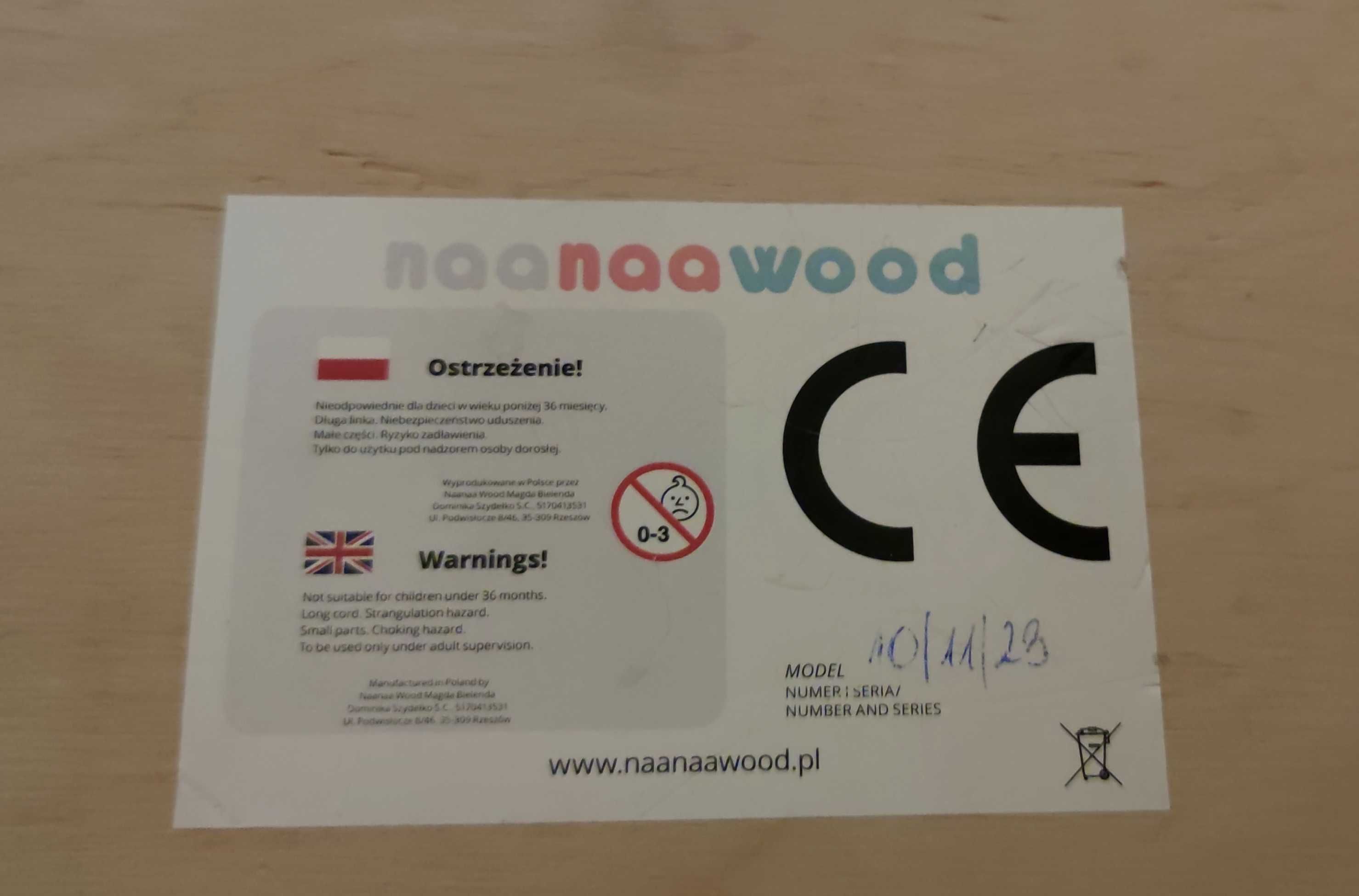 Tablica manipulacyjna Naanaa Wood jak NOWA