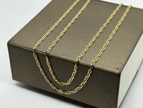 Śliczny złoty łańcuszek "gucci"  585  52,5cm