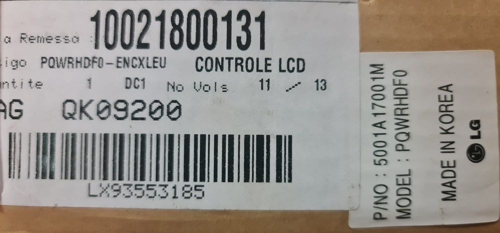 Controlo remoto LG (comando)