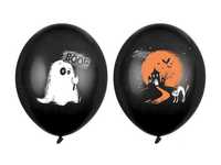 Balony 30cm, Duszek, Pastel Black, Halloween, 30cm, 6 sztuk