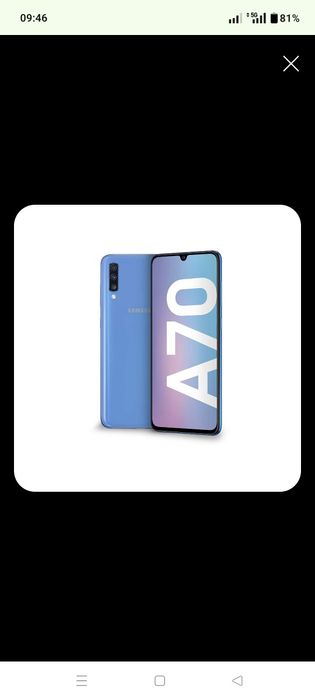 Vendo Samsung Galaxy A70 128gb azul sem riscos