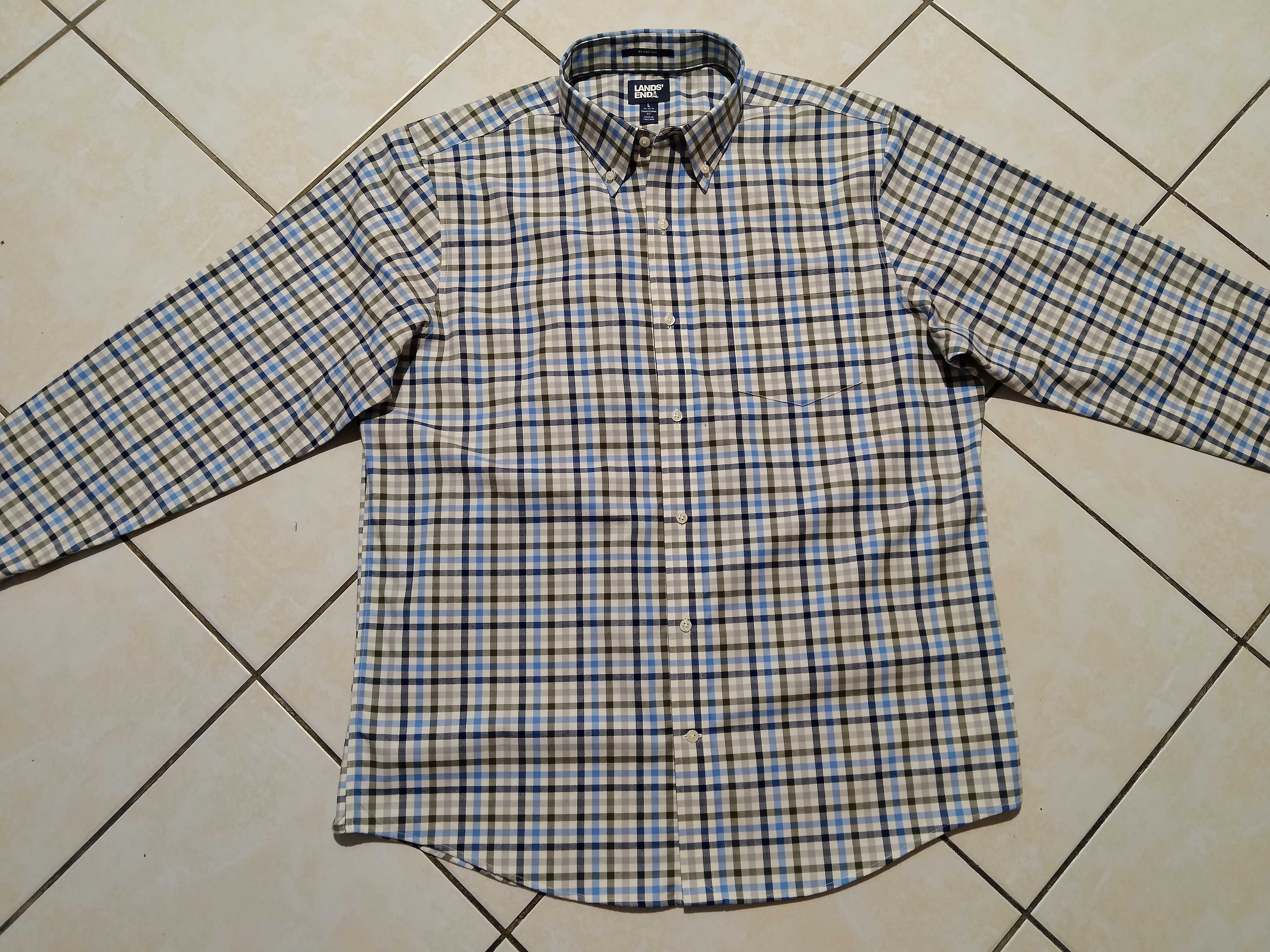LANDS END USA - NOWA! Markowa Koszula Męska rozmiar XL