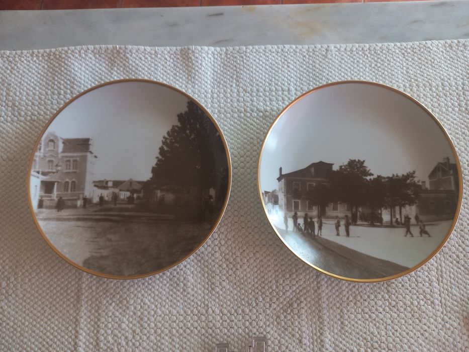 Pratos porcelana alusivos Marinha Grande