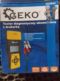 Geko 02944 tester akumulatora z drukarką stan jak nowy