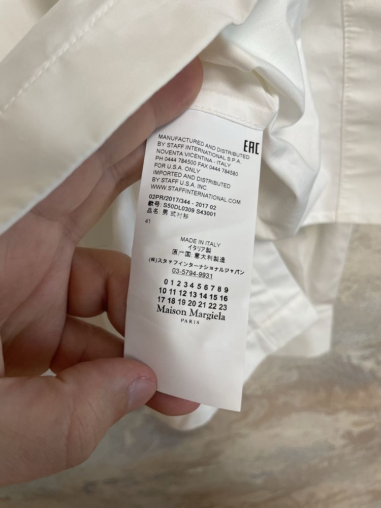 Рубашка Maison Margiela Rick Owens Balenciaga Issey Miyake размер М