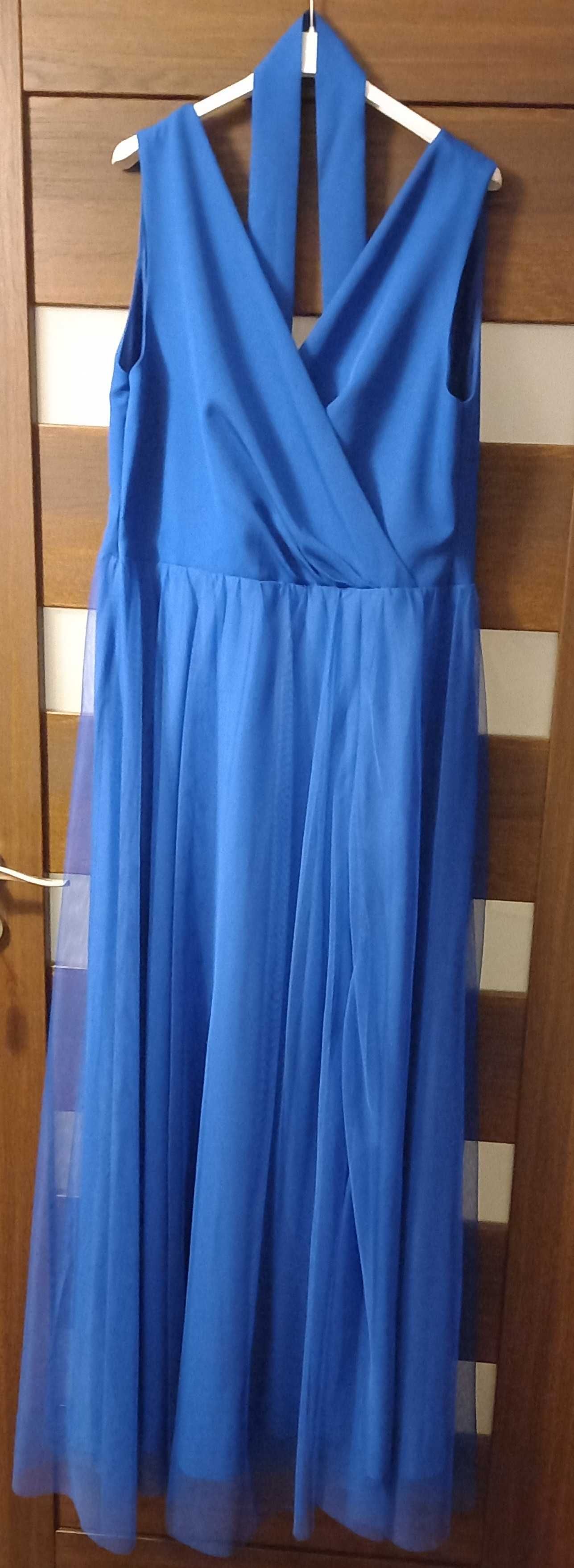 Sukienka tiulowa maxi chaber BICOTONE