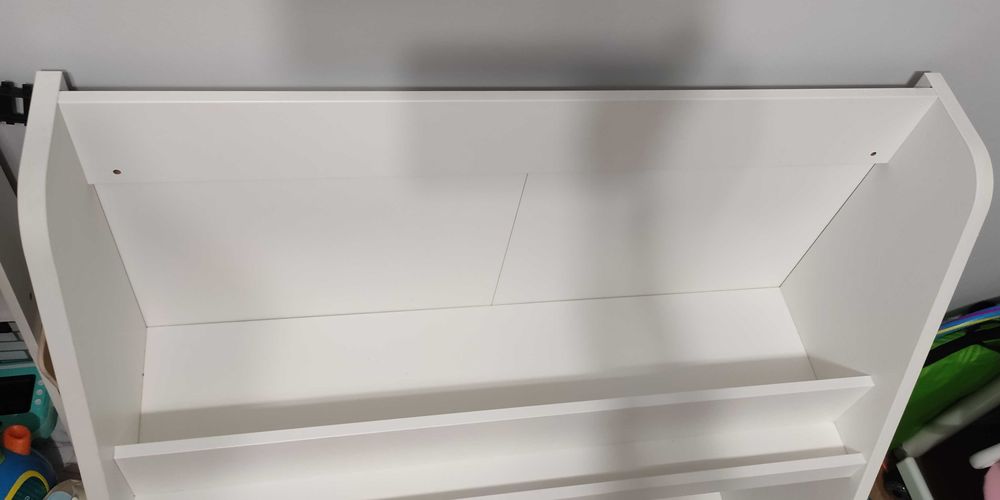 BERGIG Regał na książki z szufladą, biały ikea