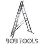 drabina braket br-00-4212 aluminiowa 714cm 3x12 szczebli Bob
