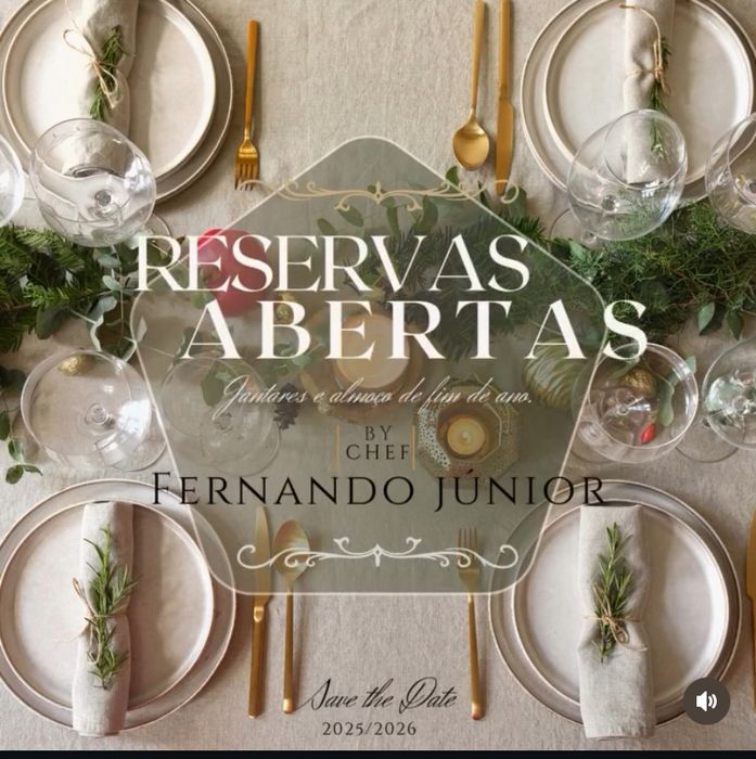 Chef Privado para Jantares de Natal e de fim de ano.