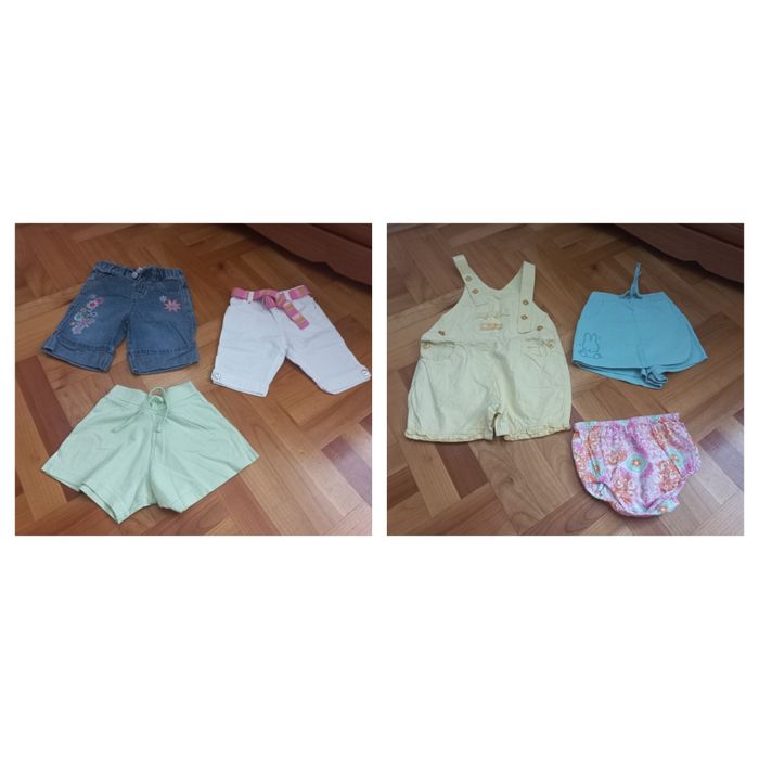 Paka ubrań 74 6-9m-cy dziewczynka wiosna-lato 36szt 2