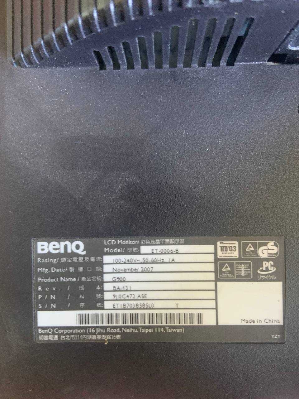 Монітор 19" BenQ G900 (ET-0006L)