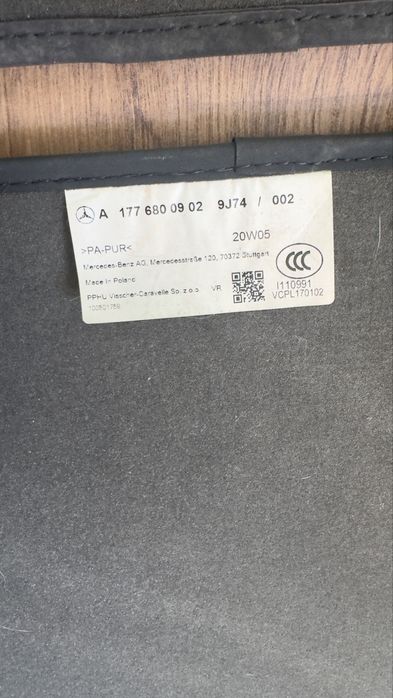 Mercedes CLA W118 / A klasa W177 – dywaniki AMG oryginał komple