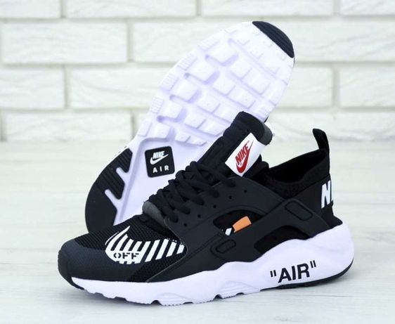 Кроссовки Nike Huarache x Off-White "Black/White" | женские x