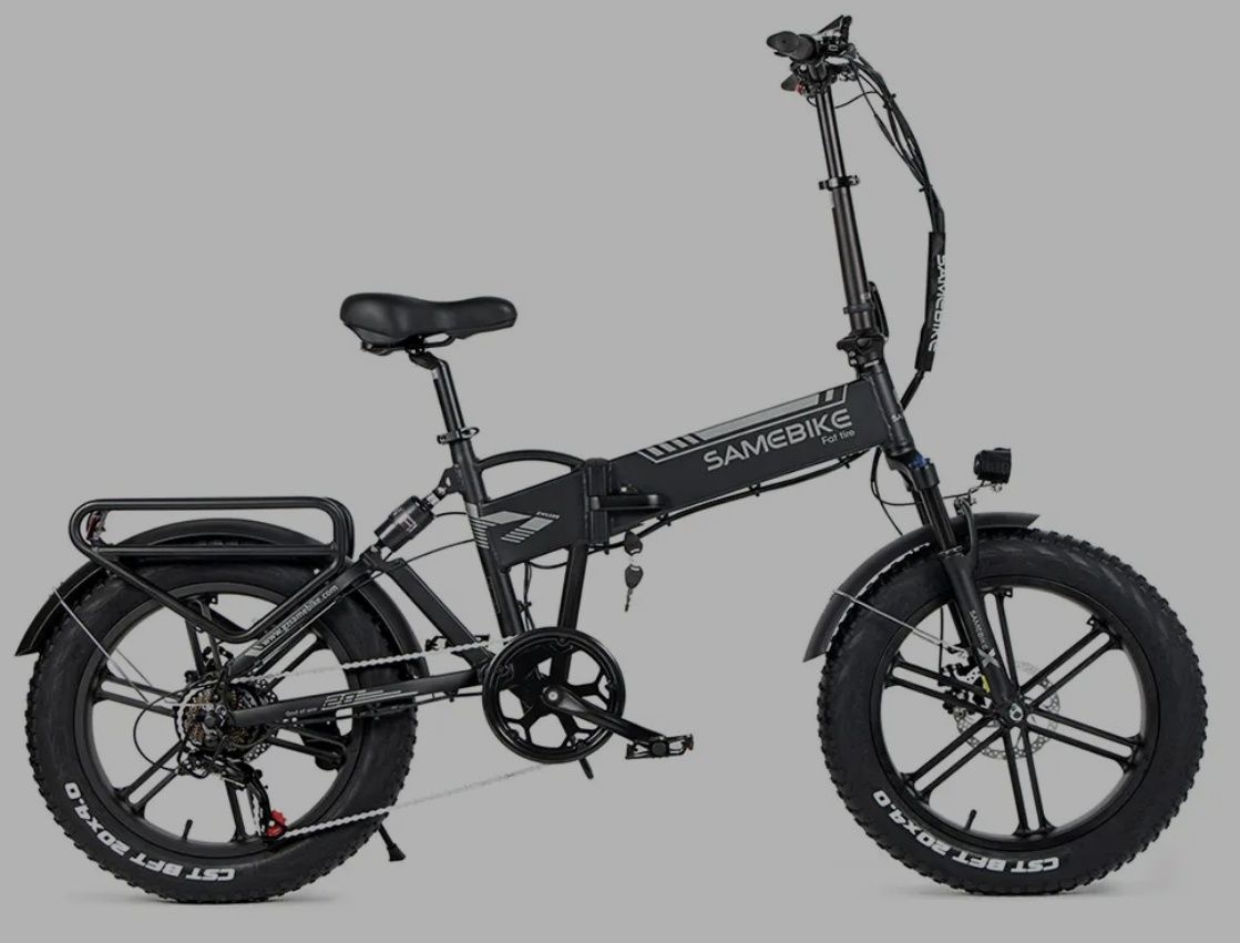 Samebike xwlx09 bicicleta dobrável elétrica, com 20 "pneus gordos 500w