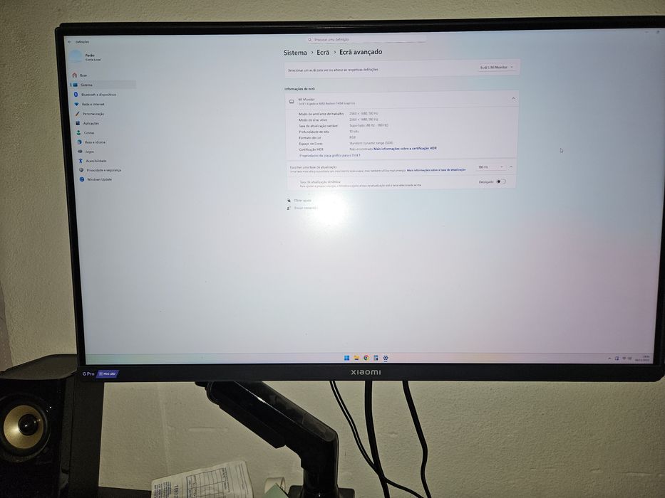 Monitor gaming MiniLed 1440p 180hz Xiaomi G Pro 27i