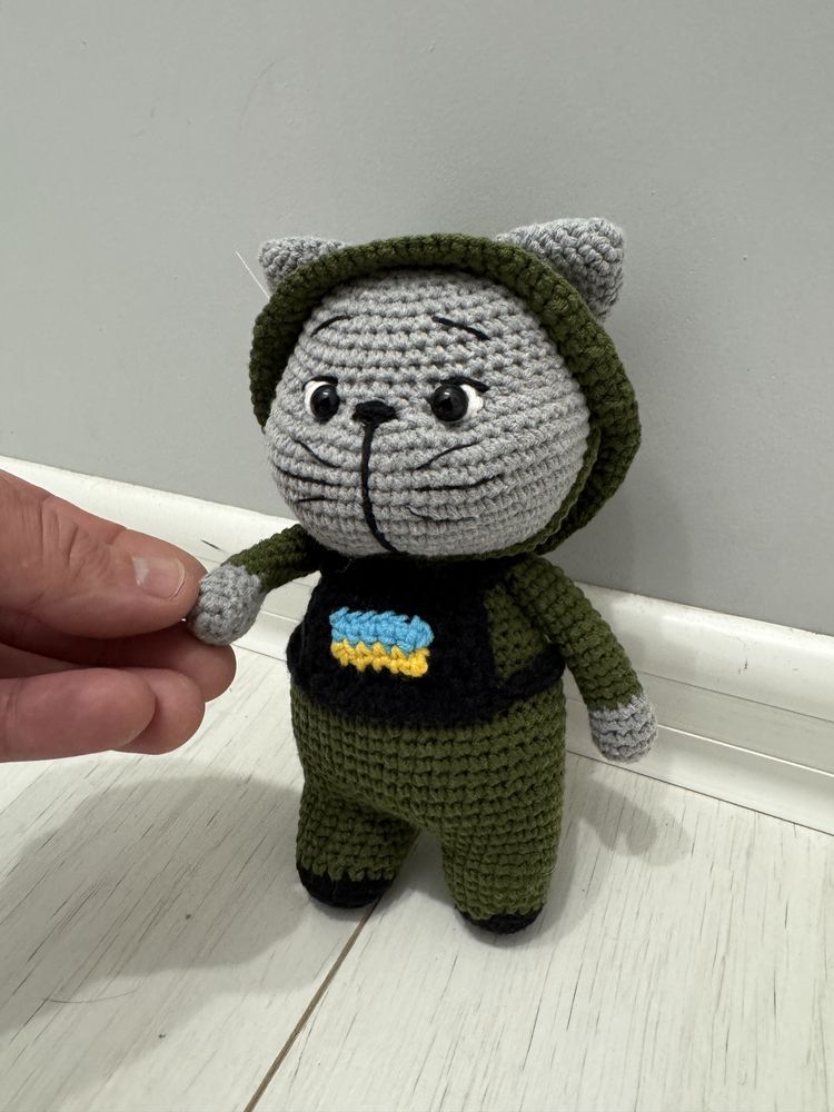 Котик ЗСУ мʼяка іграшка