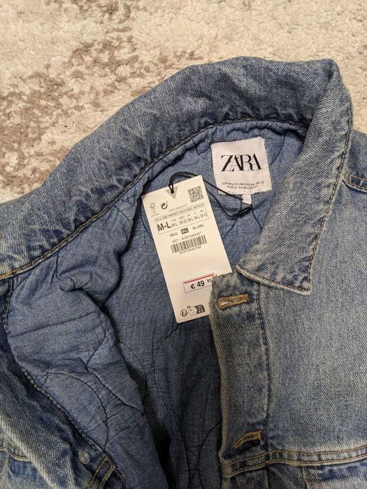 Джинсовий утеплений піджак ZARA