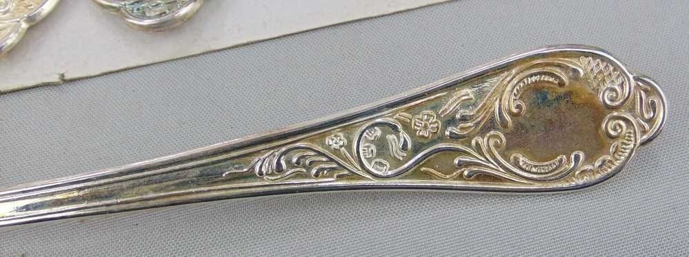 Posrebrzane sztućce ITALY A800 na 12 osób - zestaw 51 szt.