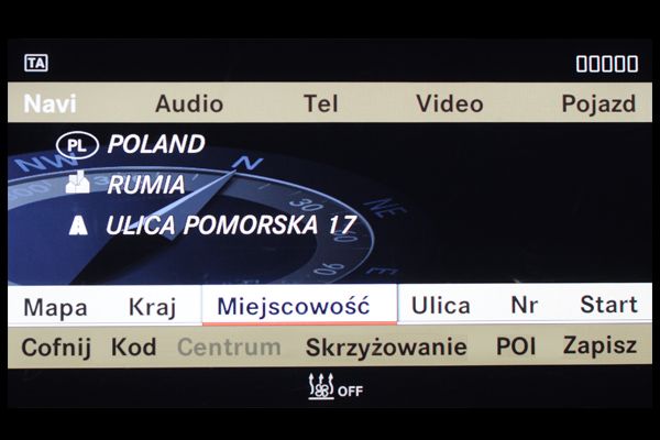 Mercedes W221 S-KLASA JAPAN polskie menu lektor mapa