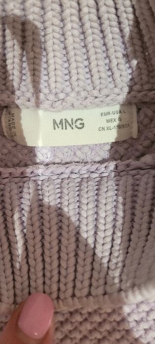 Liliowy sweterek damski/dziewczęcy Mango