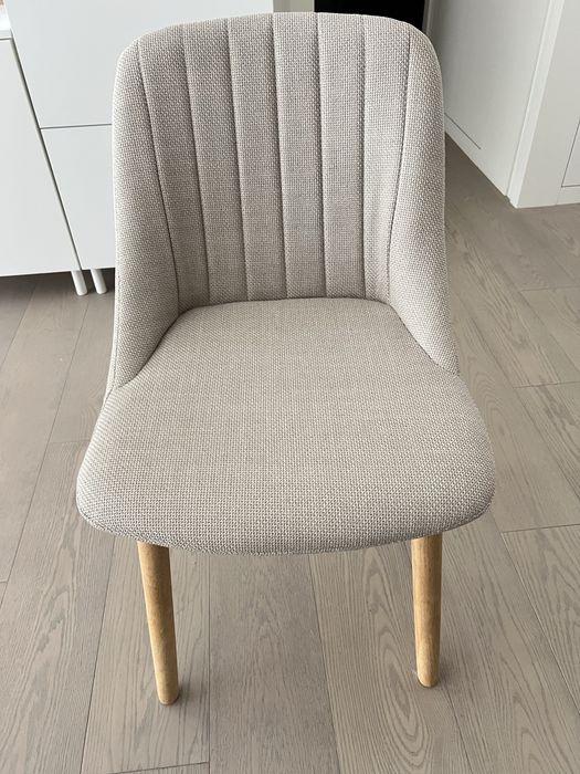 Selling 2 beige chairs from Jysk, perfect condition!
