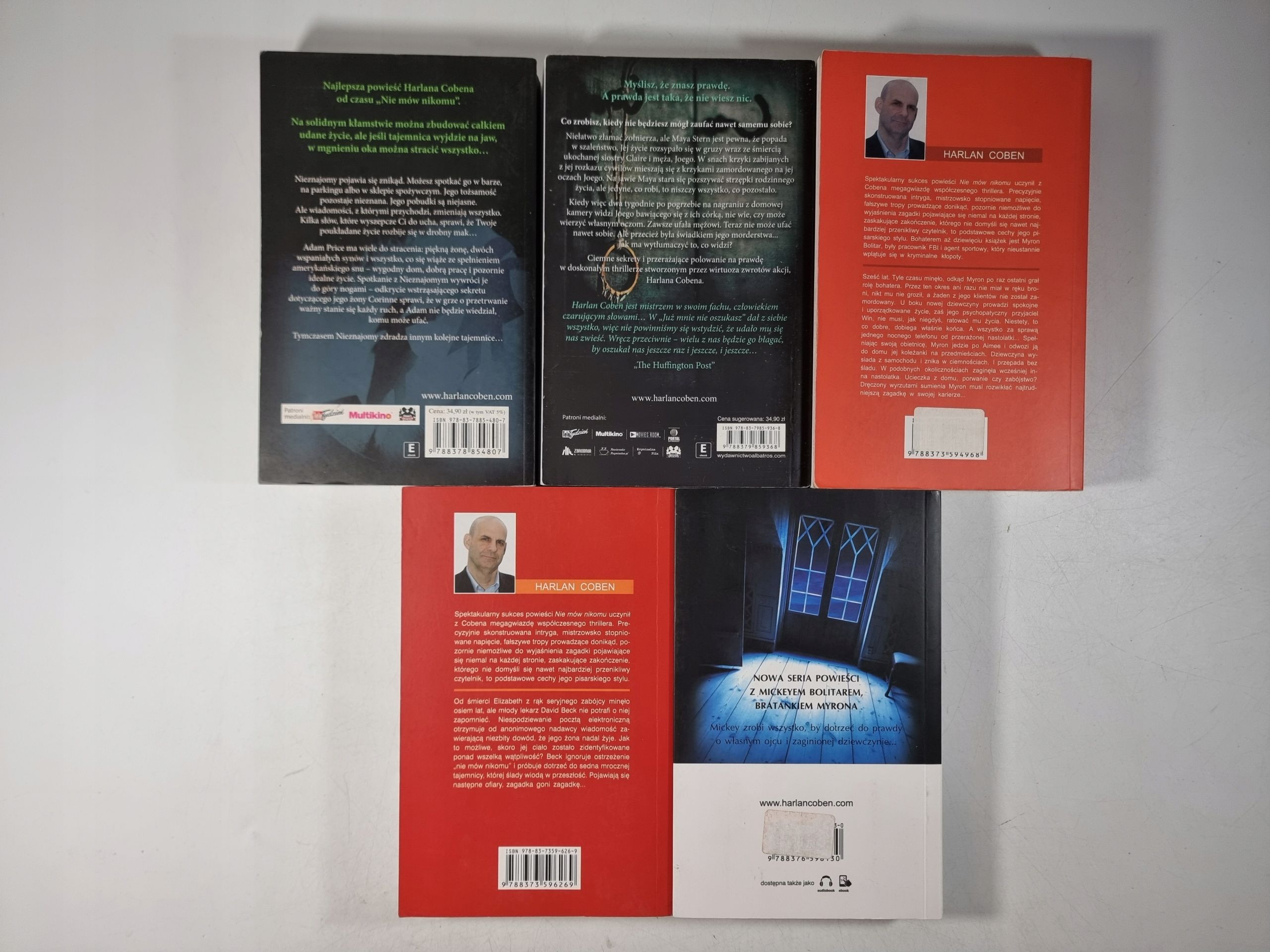 Harlan Coben / zestaw 5 książek / Kryminał