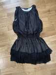 Sukienka Miss Selfridge Krótka mini Czarna falbanki M 38