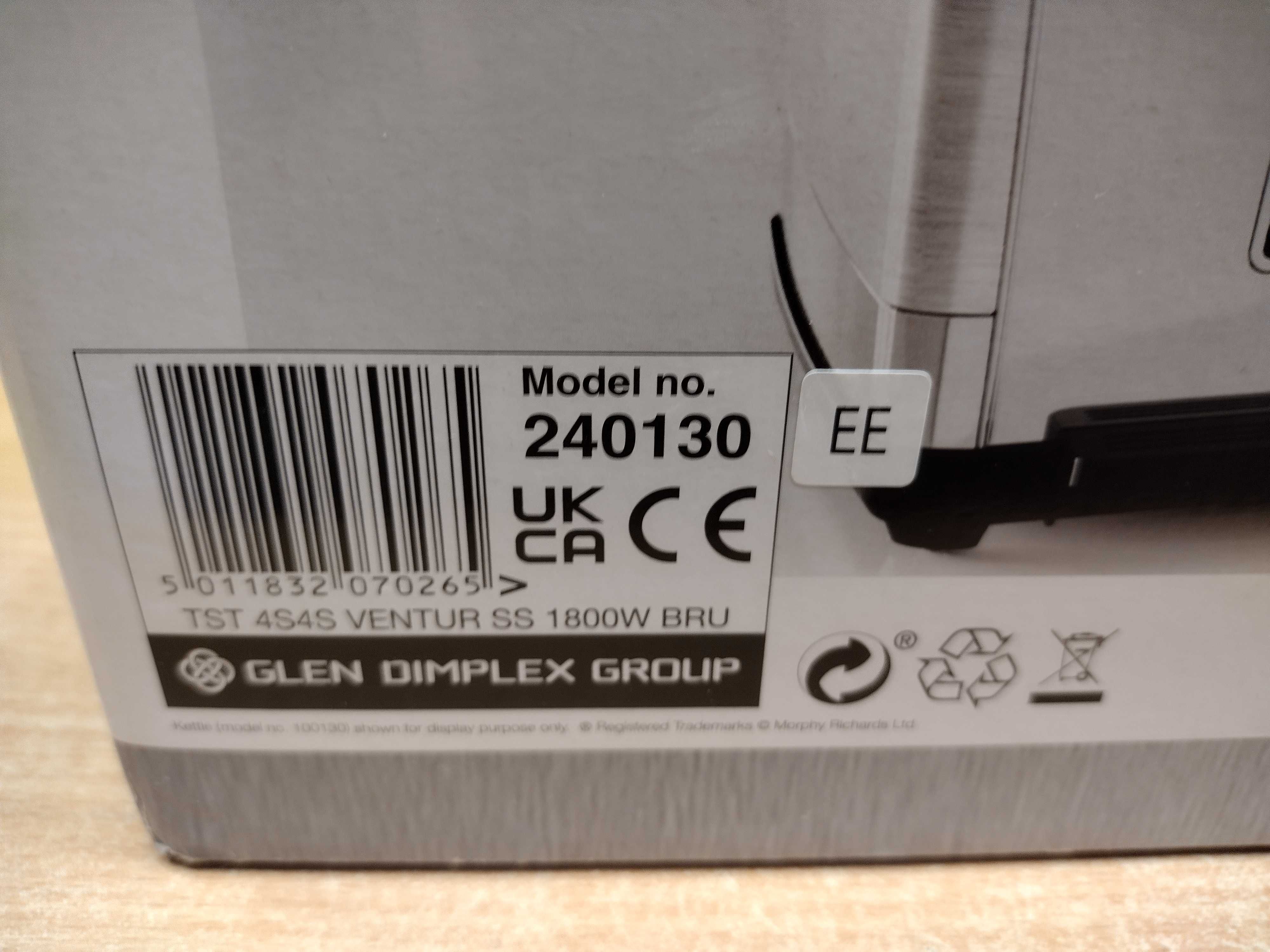 Toster Morphy Richards 240130 srebrny/szary 1800 W -Komis MADEJ Dębica