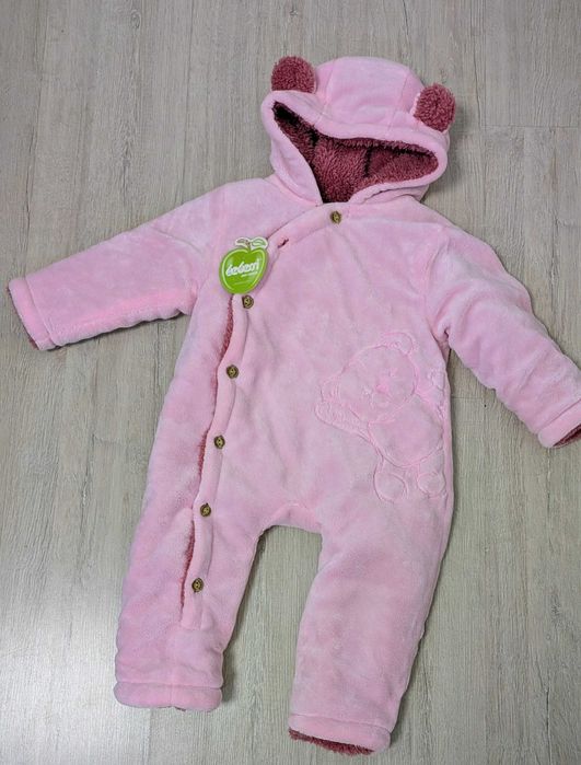 Комбінезон рожевий для дівчинки Зимовий Bebessi