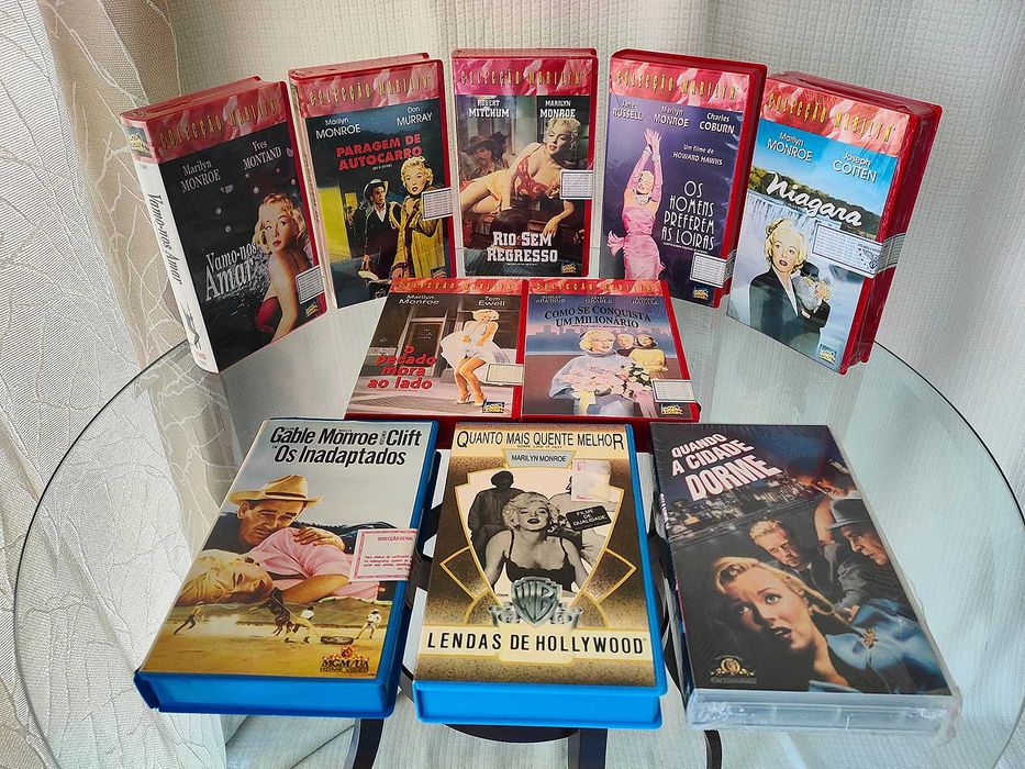 Marilyn Monroe - Filmes VHS ainda selados!