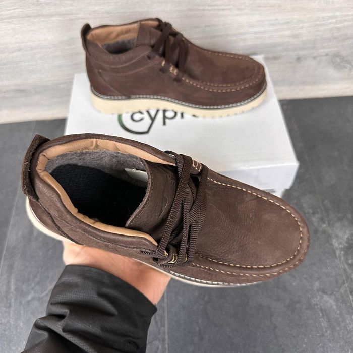 Мужские утепленные зимние ботинки Нубук 40-45