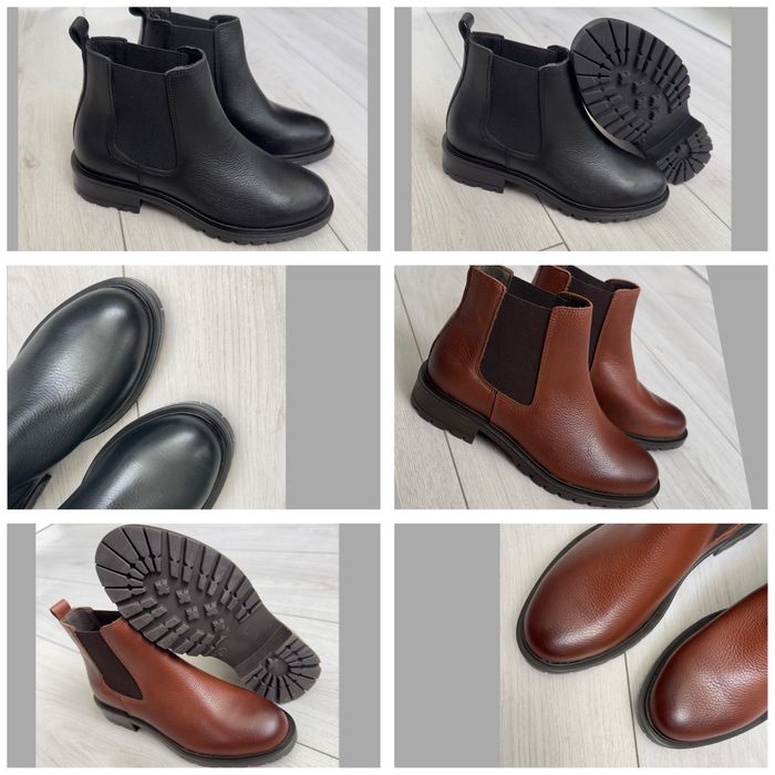 Челсі діночі з натуральної шкіри на еластичній вставці виробник іспані