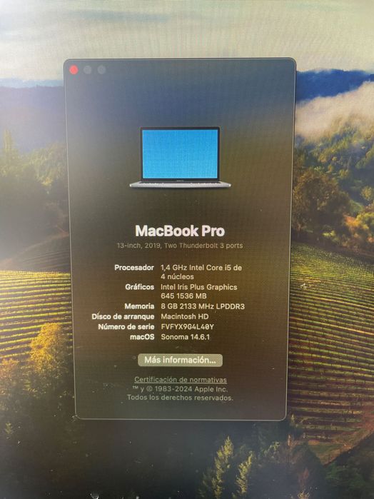 MacBook Pro 13” Touch Bar 2019