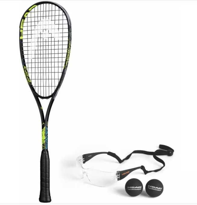 Zestaw do squasha HEAD Spark Elite Pack rakieta squash okulary prezent