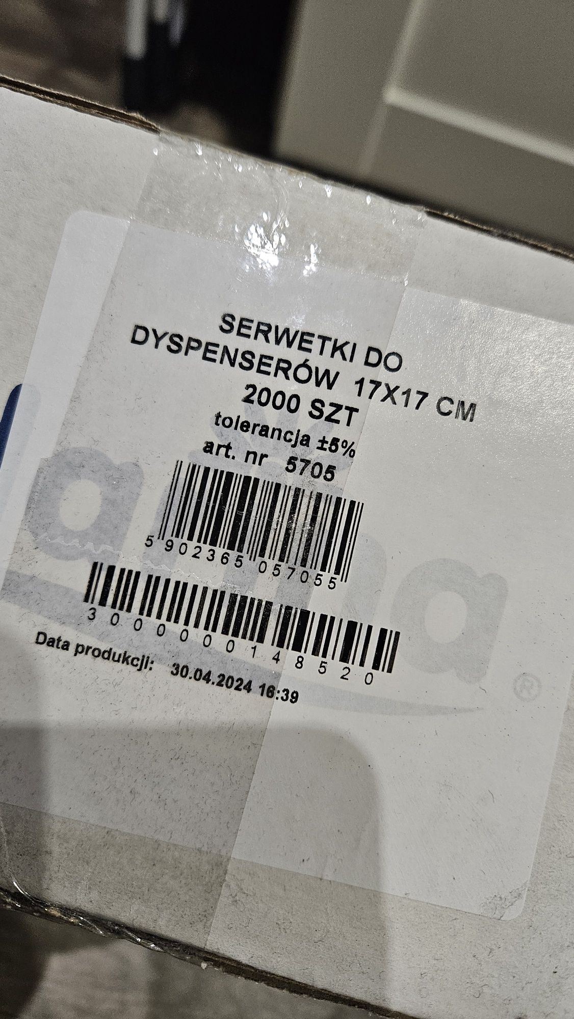 Serwetki do dyspensorów nowe