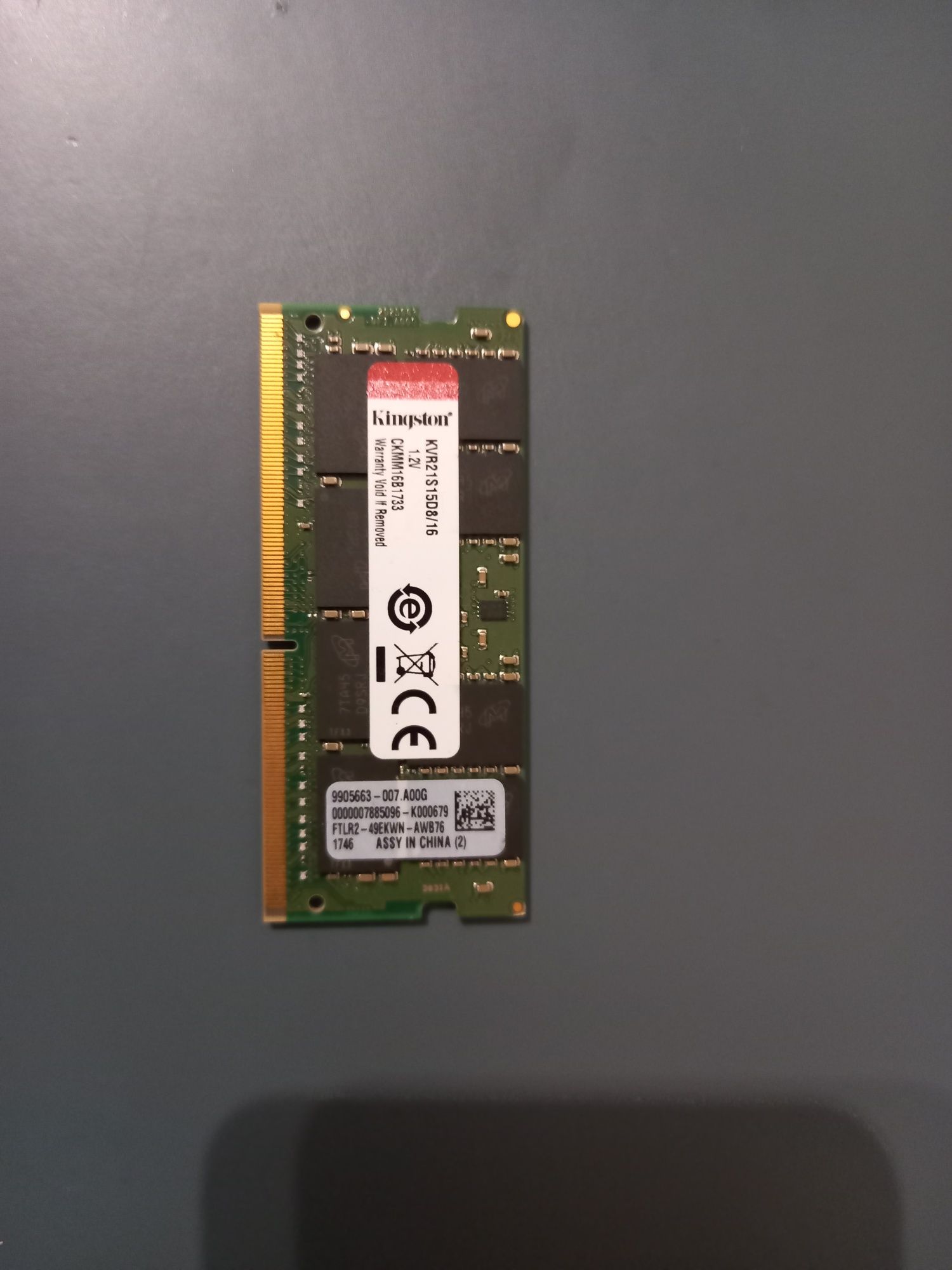 Pamięć ram kingston KVR21S15D8/16 16 GB DDR 4