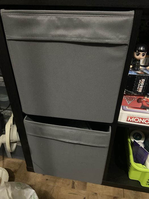 4 cestos IKEA para as estantes de cubos