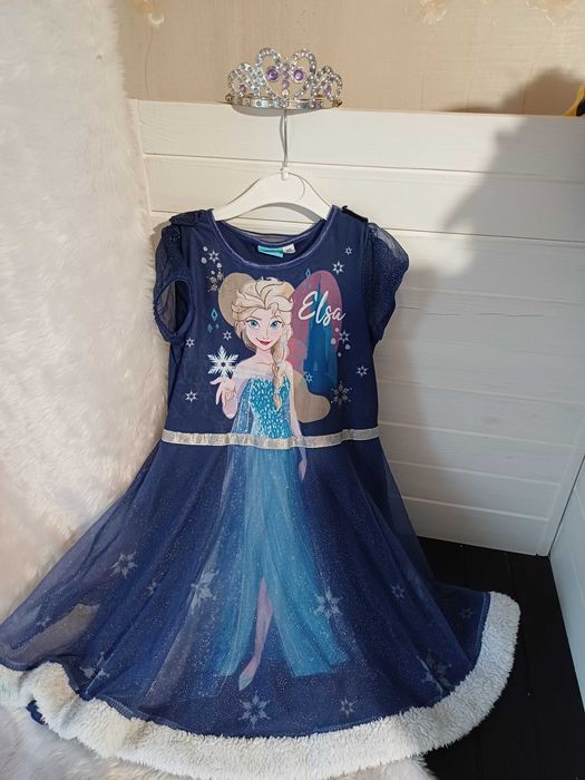 Плаття сукня принцеса ельза 4-5 р. холодне крижане серце фрозен дісней