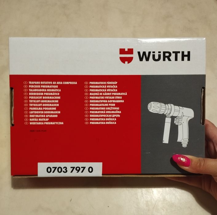 WURTH Wiertarka Pneumatyczna DBM 13-RL PLUS