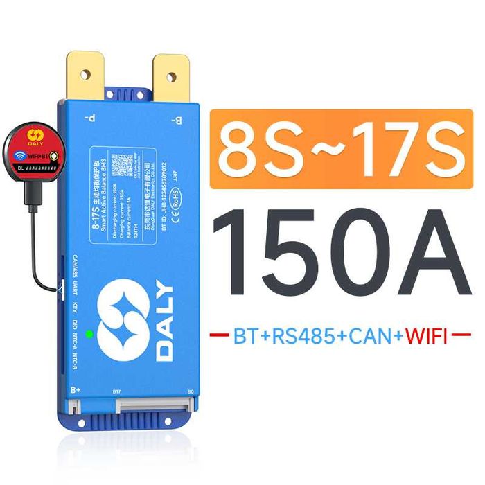 BMS 100 balance 150А 17S БМС DALY