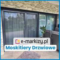 Moskitiera Plisowana Drzwiowa Click-Rol na drzwi tarasowe i balkonowe