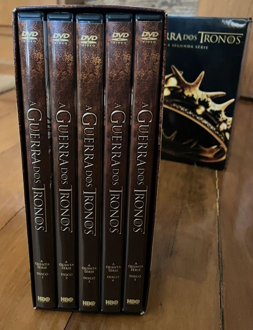 DVD quinta serie guerra dos tronos