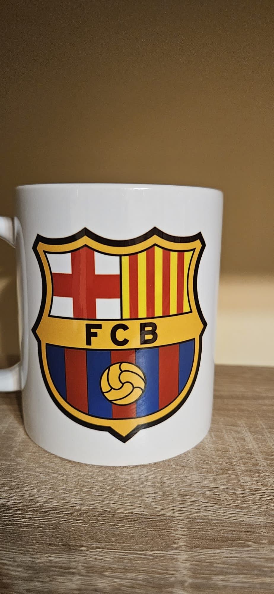 Kubek dla fana FC Barcelona herb nowy 330 ml