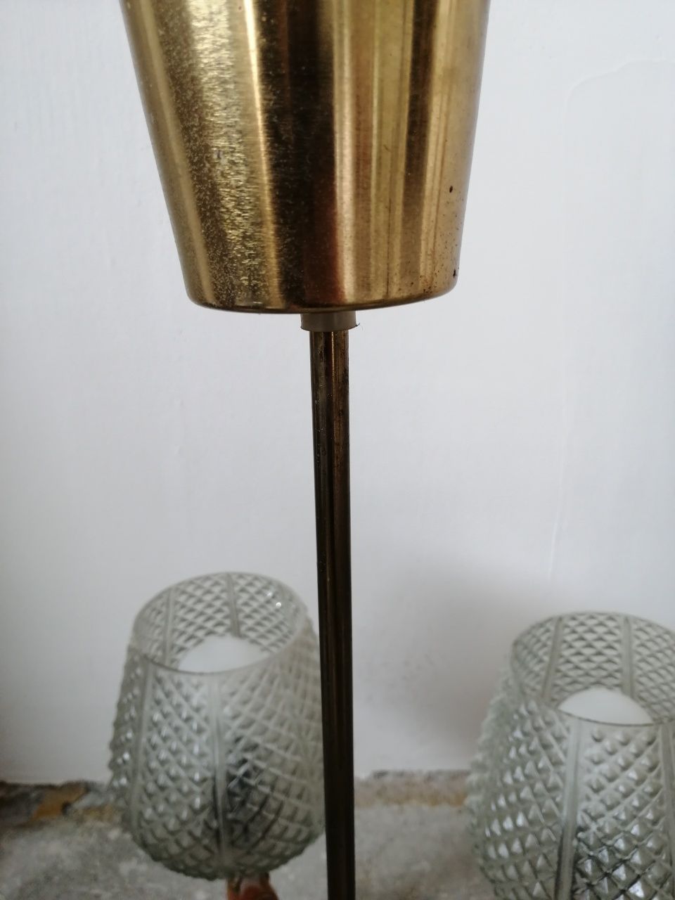 Piękna lampa PRL vintage kryształ